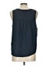 Splendid 100% Cotton Blue Sleeveless Blouse Size L - photo 2
