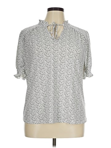 Adrianna Papell Short Sleeve Blouse (view 1)