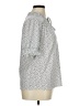 Adrianna Papell Silver Short Sleeve Blouse Size XL - photo 4