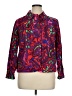 Choices 100% Cotton Paisley Purple Jacket Size XL Petite - photo 1