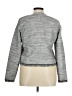 Banana Republic 100% Polyester Tweed Gray Jacket Size 14 - photo 2