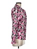 Komarov 100% Polyester Graphic Black Pink Long Sleeve Blouse Size Med (2) - photo 4