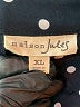 Maison Jules 100% Polyester Polka Dots Black Casual Dress Size XL - photo 9