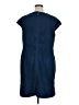Laurel 100% Polyester Solid Blue Casual Dress Size 14 - photo 2