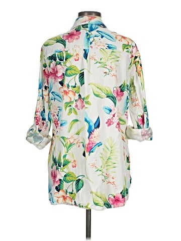 Patchington 3/4 Sleeve Button-Down Shirt (view 2)