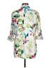 Patchington Floral Green 3/4 Sleeve Button-Down Shirt Size M - photo 2