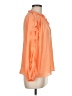 1.State 100% Polyester Orange 3/4 Sleeve Blouse Size M - photo 4