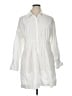 Gap 100% Cotton White 3/4 Sleeve Button-Down Shirt Size XL - photo 1
