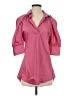 Tish Cox Pink 3/4 Sleeve Button-Down Shirt Size XS - photo 1