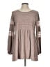 Suzanne Betro Brown Long Sleeve Blouse Size L - photo 1