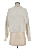 Pull&Bear Solid Ivory Turtleneck Sweater Size S - photo 1