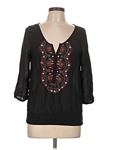 The Clothing Company 3/4 Sleeve Blouse (view 1)