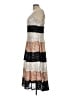 Maison Tara Stripes Silver Cocktail Dress Size 12 - photo 5