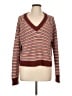 Madewell 100% Cotton Stripes Brown Pullover Sweater Size L - photo 1