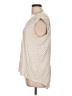Rose + Olive Ivory Short Sleeve Top Size L - photo 5