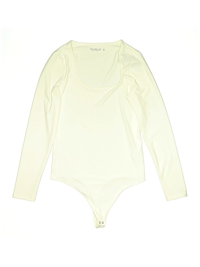 Abercrombie & Fitch Bodysuit In Ivory
