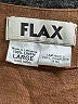 Flax 100% Linen Brown 3/4 Sleeve Button-Down Shirt Size 14 (L) - photo 6