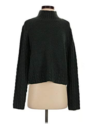 Aqua Turtleneck Sweater (view 1)