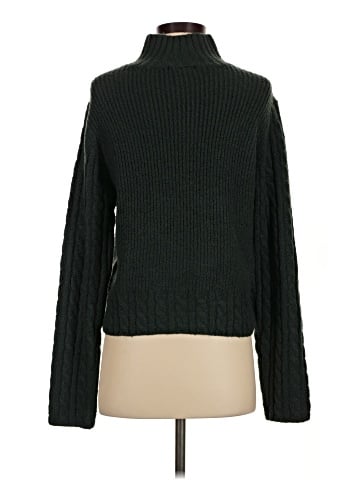 Aqua Turtleneck Sweater (view 2)
