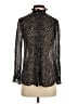ALLSAINTS Animal Print Black Long Sleeve Blouse Size XS - photo 1