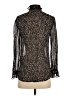 ALLSAINTS Animal Print Black Long Sleeve Blouse Size XS - photo 2