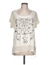 Studio Y Ivory Short Sleeve Blouse Size L - photo 1