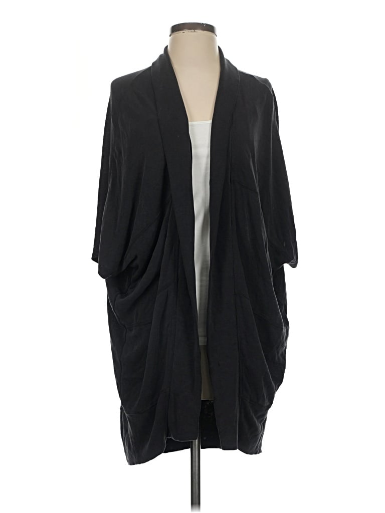 Pre-owned Athleta Cardigan Sweater In Black