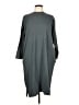 Unbranded Solid Gray Casual Dress Size L - photo 1
