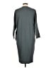 Unbranded Solid Gray Casual Dress Size L - photo 2