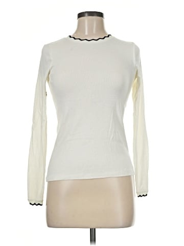 Zara W&B Collection Long Sleeve Top (view 1)