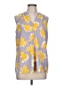 Adrienne Vittadini Yellow Sleeveless Blouse Size L - photo 1
