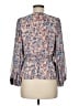 1.State 100% Polyester Blue Long Sleeve Blouse Size M - photo 2