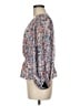 1.State 100% Polyester Blue Long Sleeve Blouse Size M - photo 5