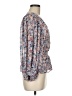 1.State 100% Polyester Blue Long Sleeve Blouse Size M - photo 4