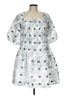 Arose Studio 100% Polyester Argyle Blue Cocktail Dress Size L - photo 1