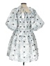 Arose Studio 100% Polyester Argyle Blue Cocktail Dress Size L - photo 2