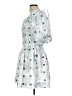 Arose Studio 100% Polyester Argyle Blue Cocktail Dress Size L - photo 5