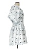 Arose Studio 100% Polyester Argyle Blue Cocktail Dress Size L - photo 4