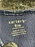 Carter's 100% Cotton Print Blue Short Sleeve Onesie 6-9 MO / 9 MO - photo 3