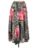 Magic 100% Polyester Print Gray Casual Skirt Size 2X - photo 1