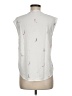 Joules Graphic Animal Print White Sleeveless Blouse Size 8 - photo 2