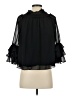 Coco Bianco 100% Polyester Black 3/4 Sleeve Blouse Size S - photo 2
