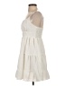 Shein 100% Polyester Solid Ivory Casual Dress Size 4 - photo 5