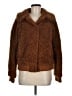 Boden 100% Polyester Brown Faux Fur Jacket Size 6 - photo 1