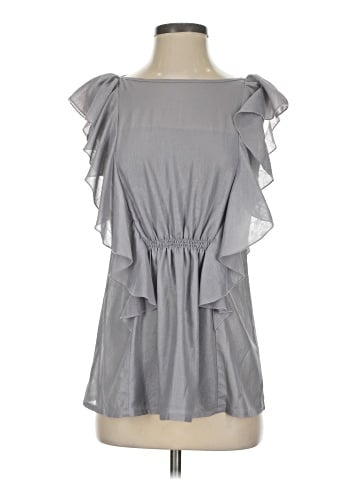 Aqua Short Sleeve Blouse (view 1)
