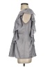 Aqua 100% Polyester Gray Short Sleeve Blouse Size S - photo 5