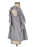 Aqua 100% Polyester Gray Short Sleeve Blouse Size S - photo 4
