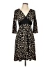 En Focus Studio Animal Print Black Cocktail Dress Size 10 - photo 1