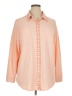 D&Co. Color Block Orange 3/4 Sleeve Button-Down Shirt Size 1X - photo 1