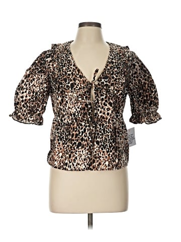Miss Selfridge 3/4 Sleeve Blouse (view 1)
